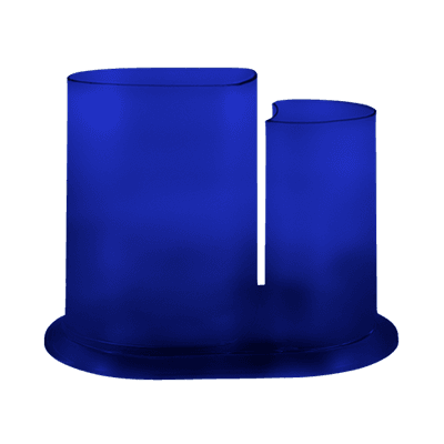 Porta Lápis Duo Cristal